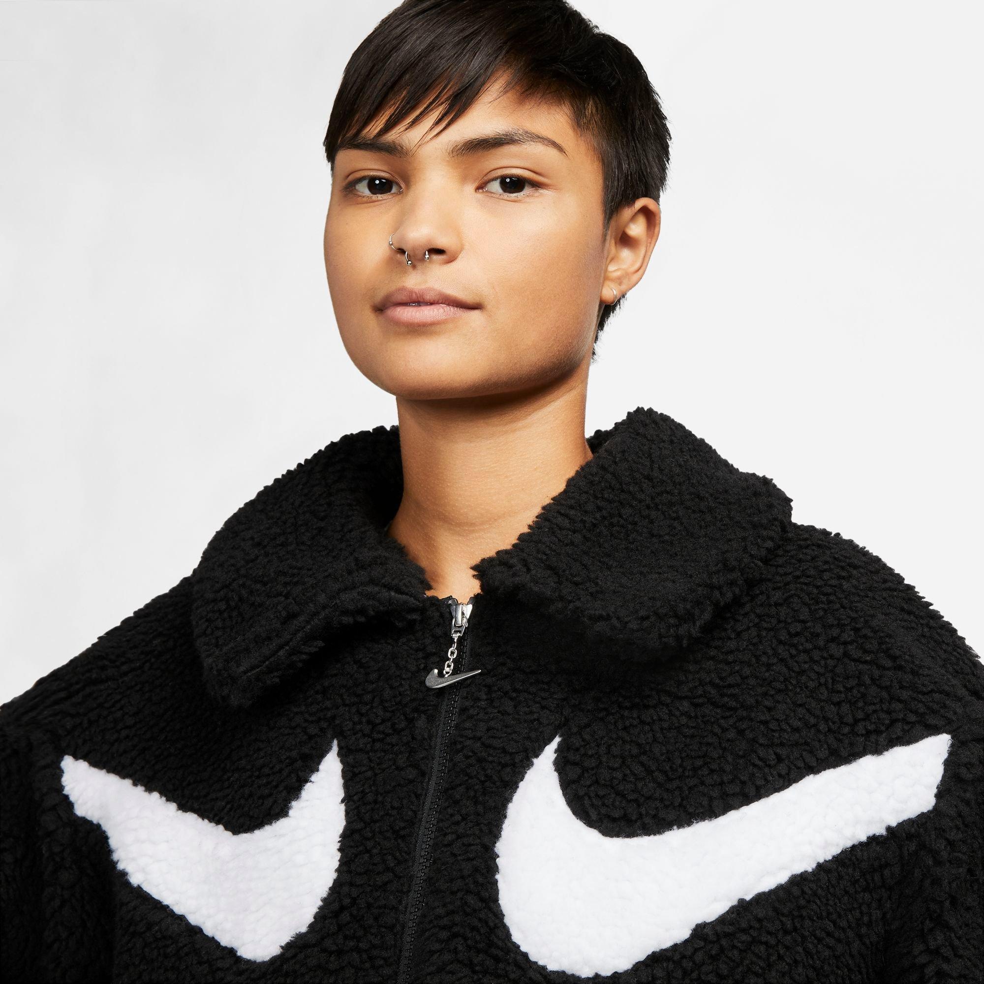 Nike big swoosh sherpa jacket online